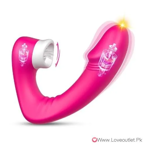 Clitoral Licking Curved G Spot Vibrator