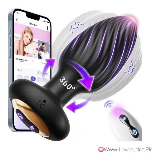 360° Rotating Prostate Massager Anal Butt Plug