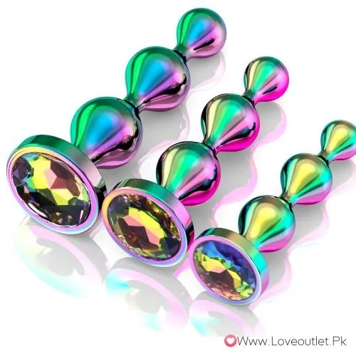 Metal Anal Beads Butt Plug Sex Toys for Men Women and Couples