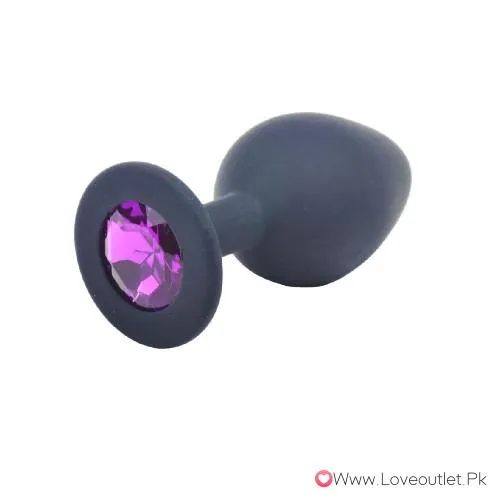 Medium Black Silicone Butt Plug In Pakistan