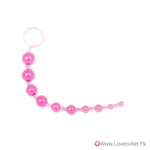 Pink Chain Of 10 Anal Beads In Pakistan