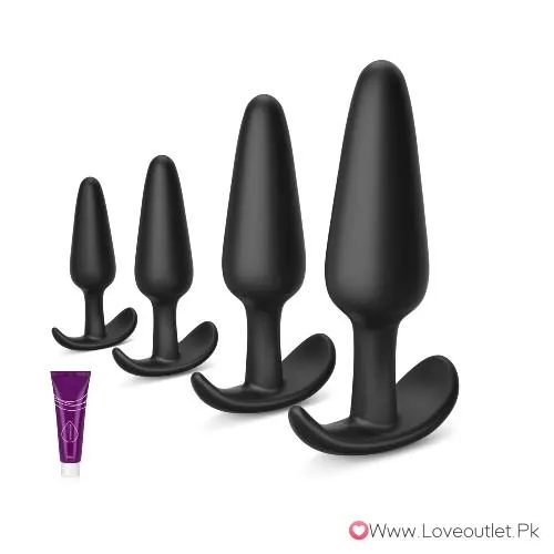 3Pcs Silicone Anal Butt Plugs In Pakistan