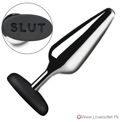 Butt Slut Metal And Silicone Butt Plug In Pakistan