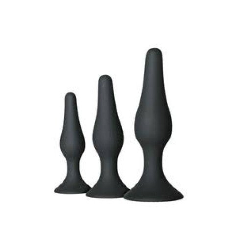 3Pcs Silicone Anal Butt Plugs In Pakistan