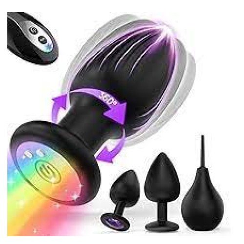 360° Rotating Prostate Massager Anal Butt Plug